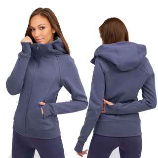 Zip-Up Jacket with Hood